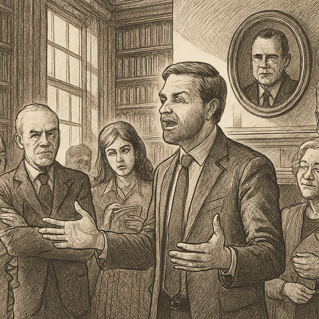 JD Vance promotes book, minimizes crime